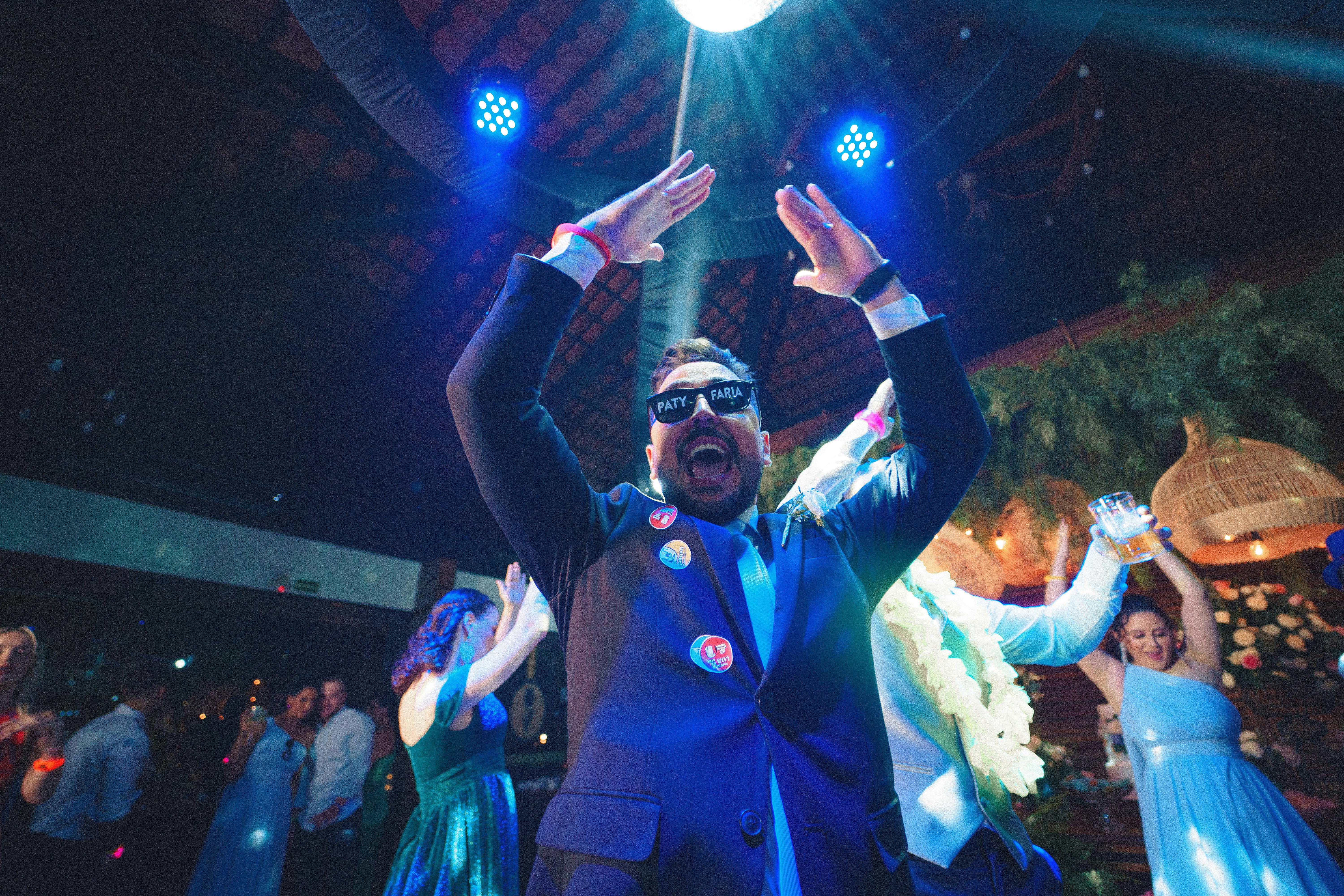 Wedding dance floor at a Hytension Events reception